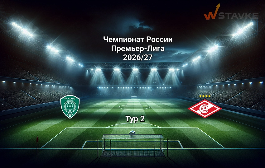 Прогноз на матч Ахмат - Спартак 2 августа 2026