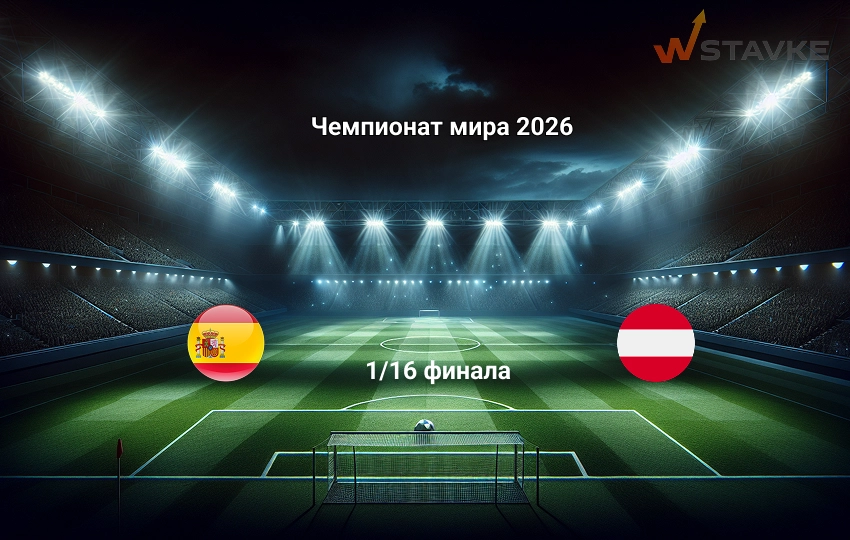Прогноз на матч Чемпионат мира 2026 Испания - Австрия