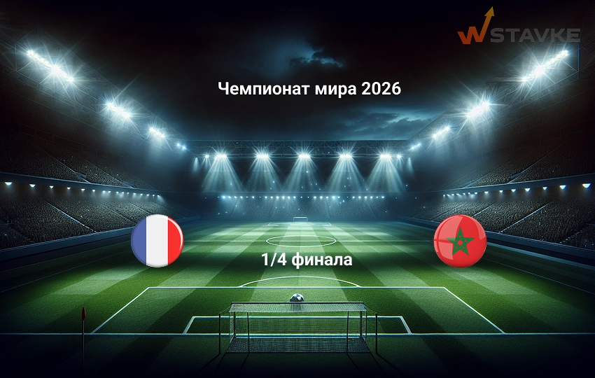 Прогноз на Чемпионат мира 2026 Франция - Марокко