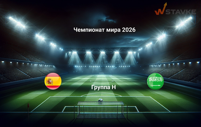 Ставка и коэффициент Испания - Саудовская Аравия ЧМ 2026