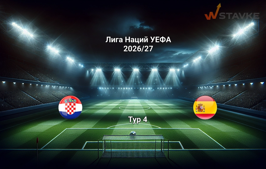 Прогноз матча Лига Наций УЕФА Хорватия - Испания