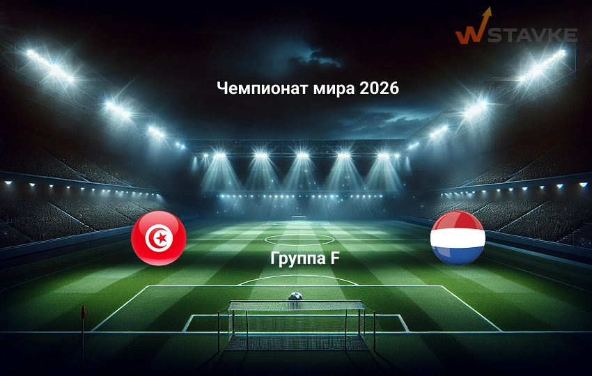 Ставка и коэффициент Тунис - Нидерланды Чемпионат мира 2026